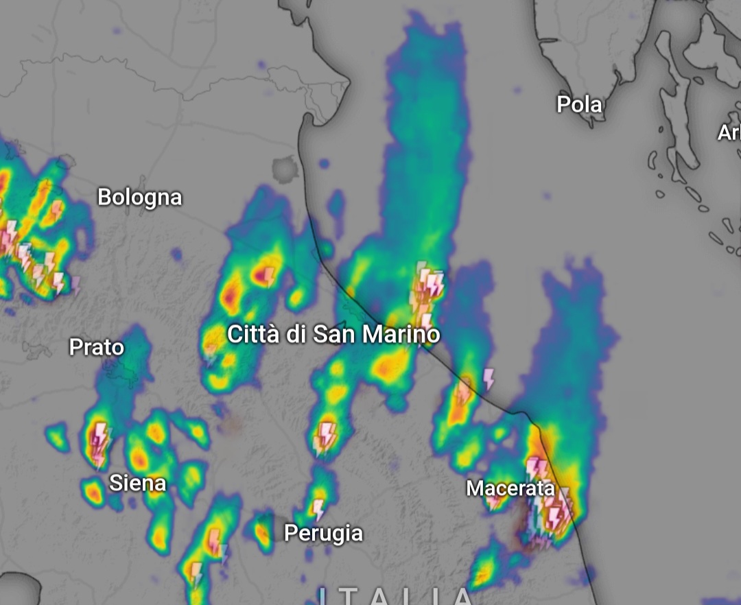Temporali Marche 26 luglio