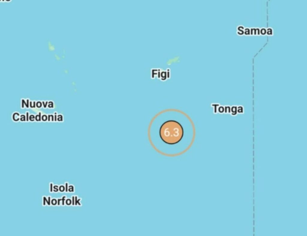 Terremoto Isole Fiji