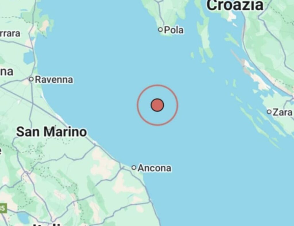 Terremoto Mar Adriatico