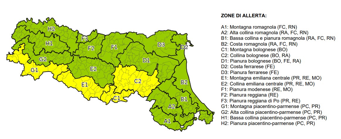 allerta meteo emilia romagna 21 luglio