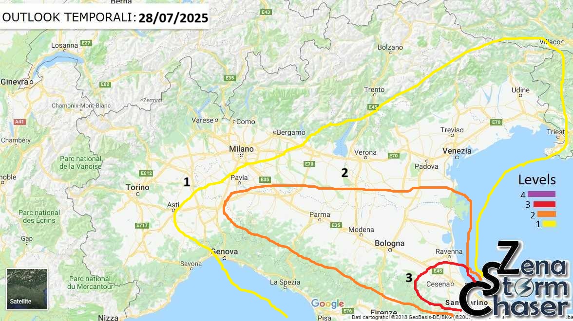 allerta meteo oggi lunedì 28 luglio