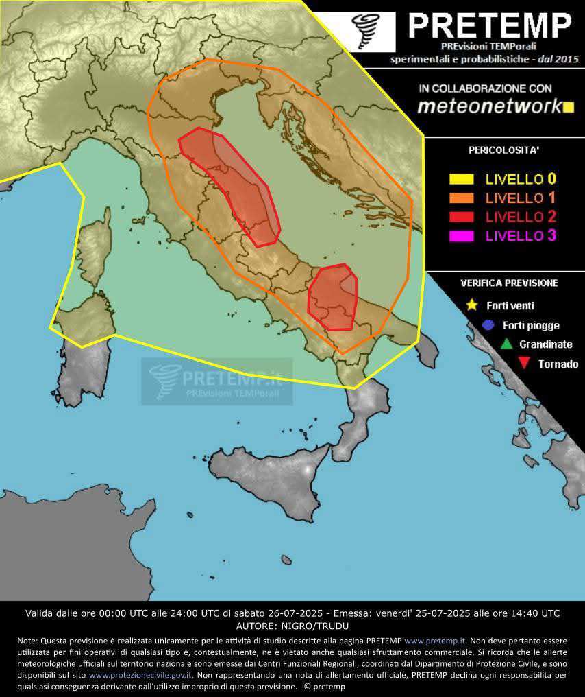 allerta meteo pretemp 26 luglio