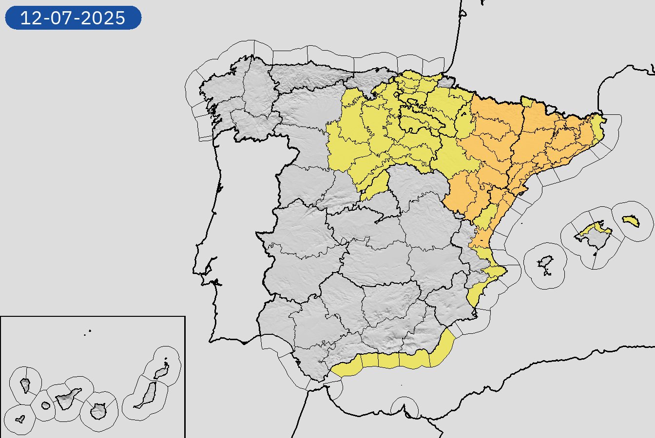 allerta meteo spagna 12 luglio