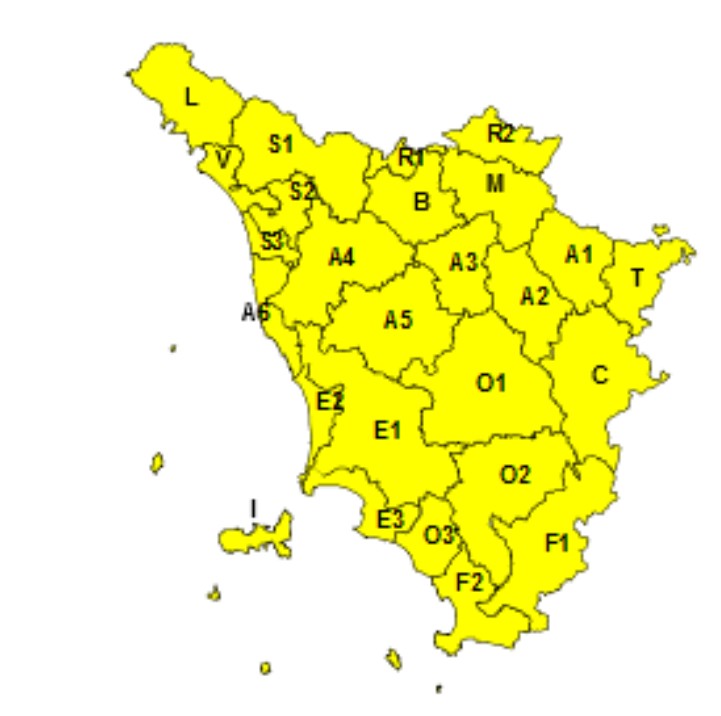 allerta meteo toscana 28 luglio