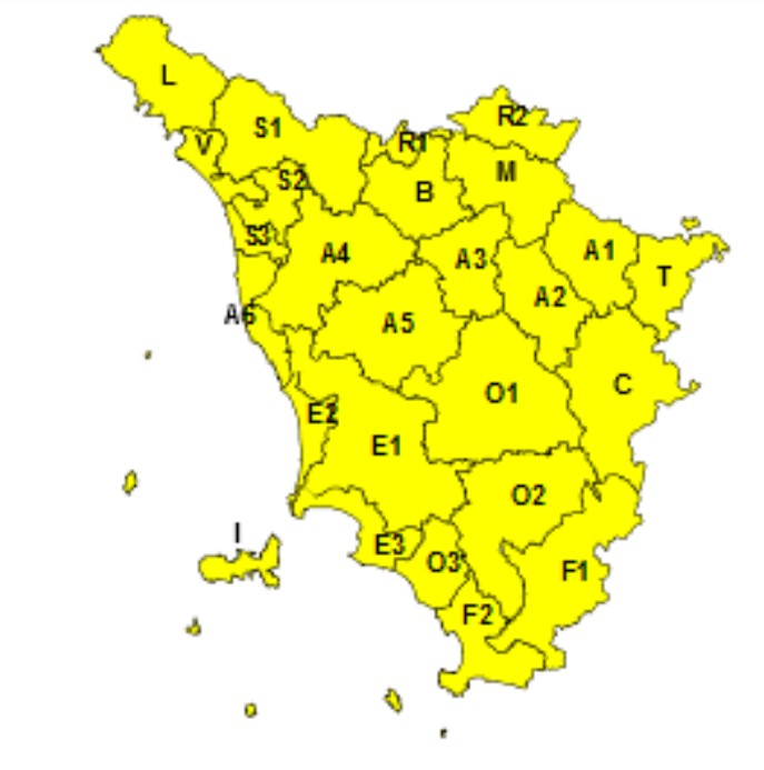 allerta meteo toscana 7 luglio