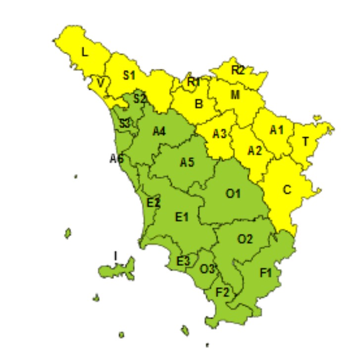 allerta meteo toscana 8 luglio