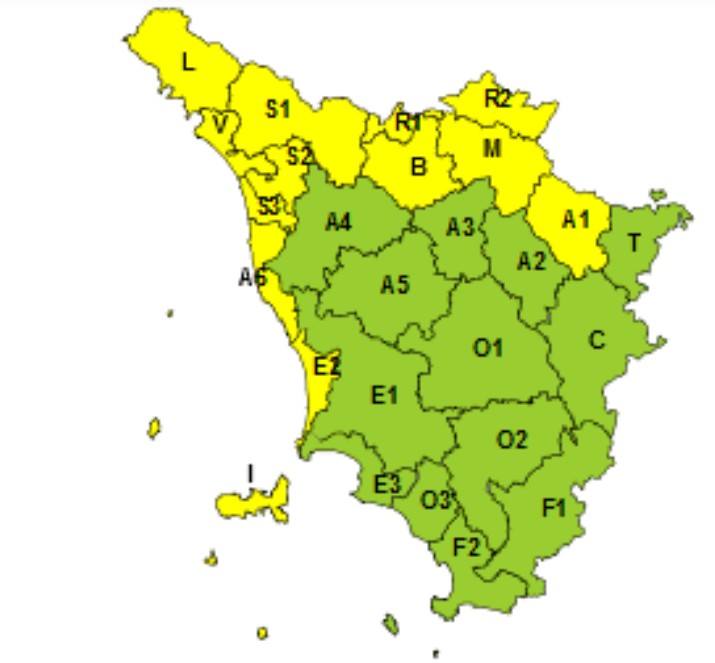 allerta meteo toscana 8 luglio