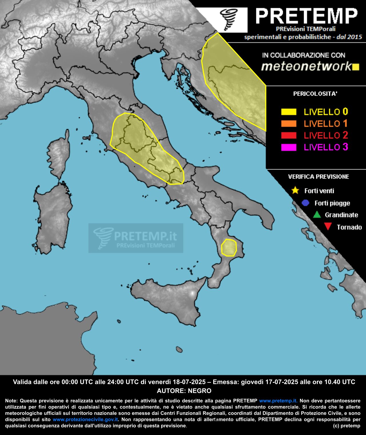 allerta meteo venerdì 28 luglio 2025