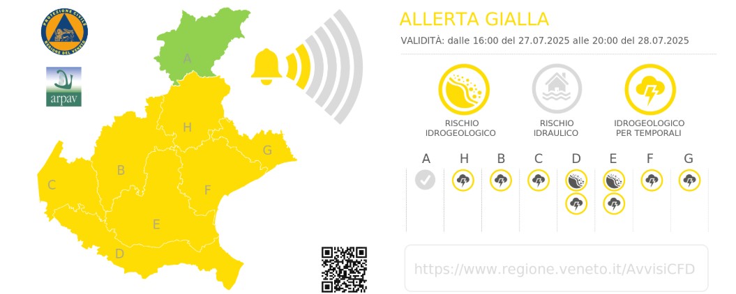 allerta meteo veneto 27-28 luglio
