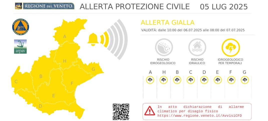 allerta meteo veneto 6-7 luglio