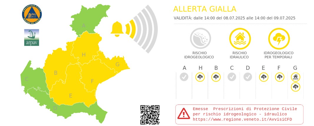 allerta meteo veneto 8-9 luglio