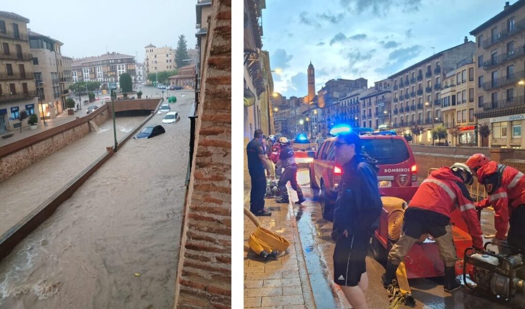 alluvione spagna Tarazona Zaragoza