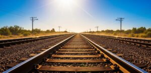 binari ferrovia treno caldo