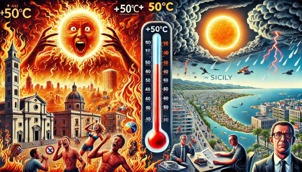 caldo anomalo fake news 50 gradi
