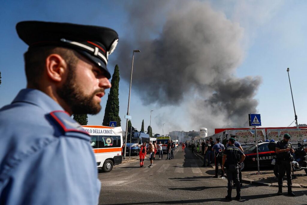 esplosione roma oggi