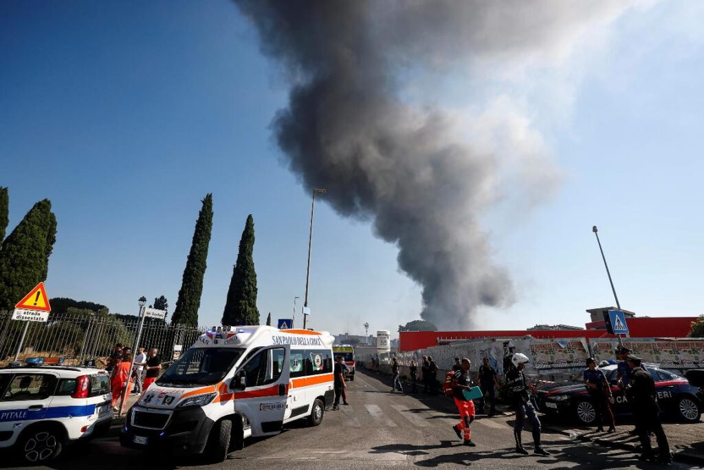 esplosione roma oggi