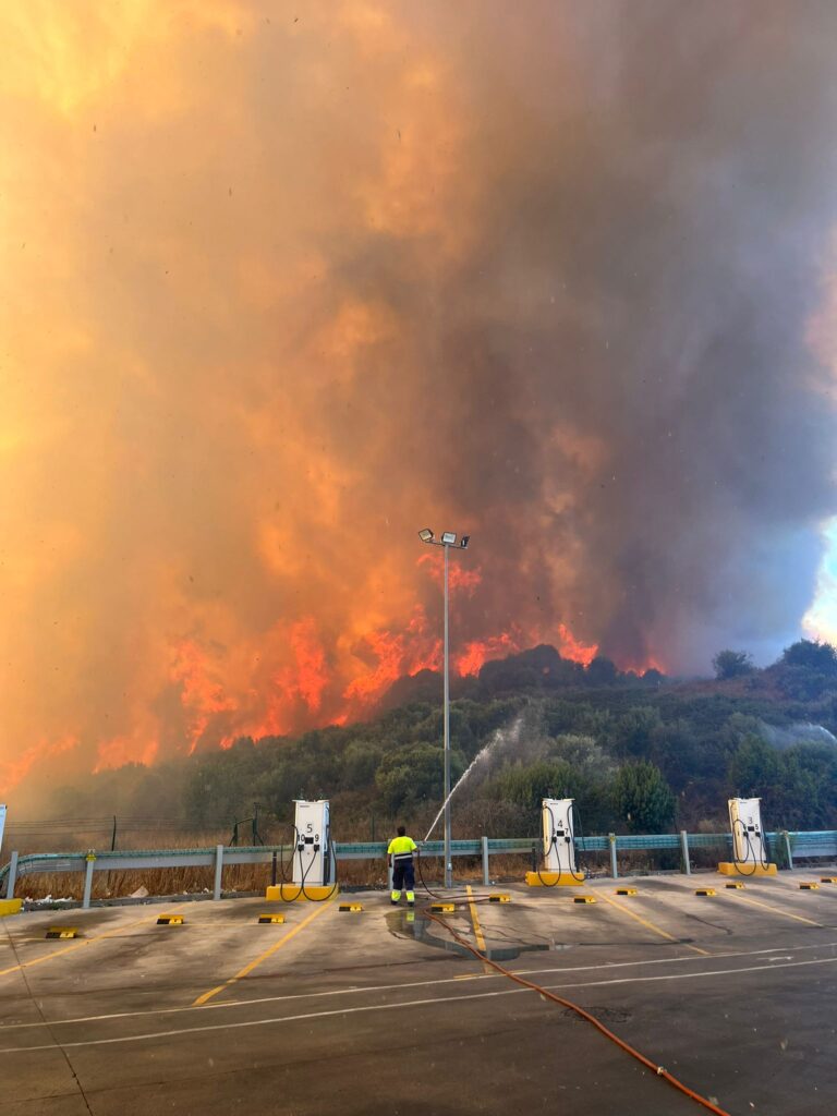 incendio Algeciras spagna
