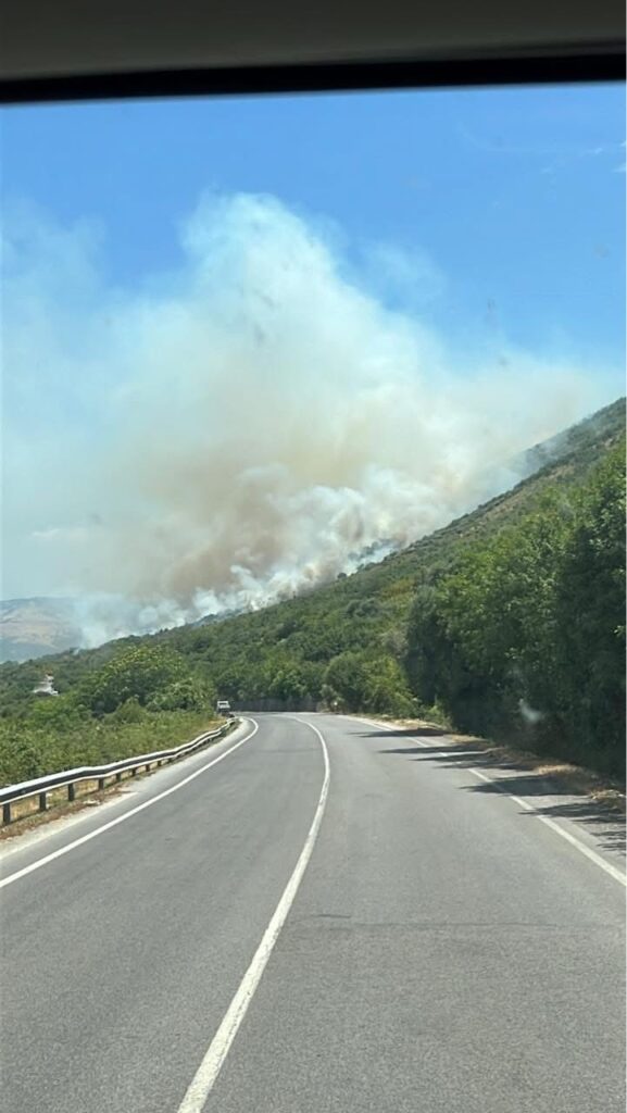 incendio Cagnano puglia