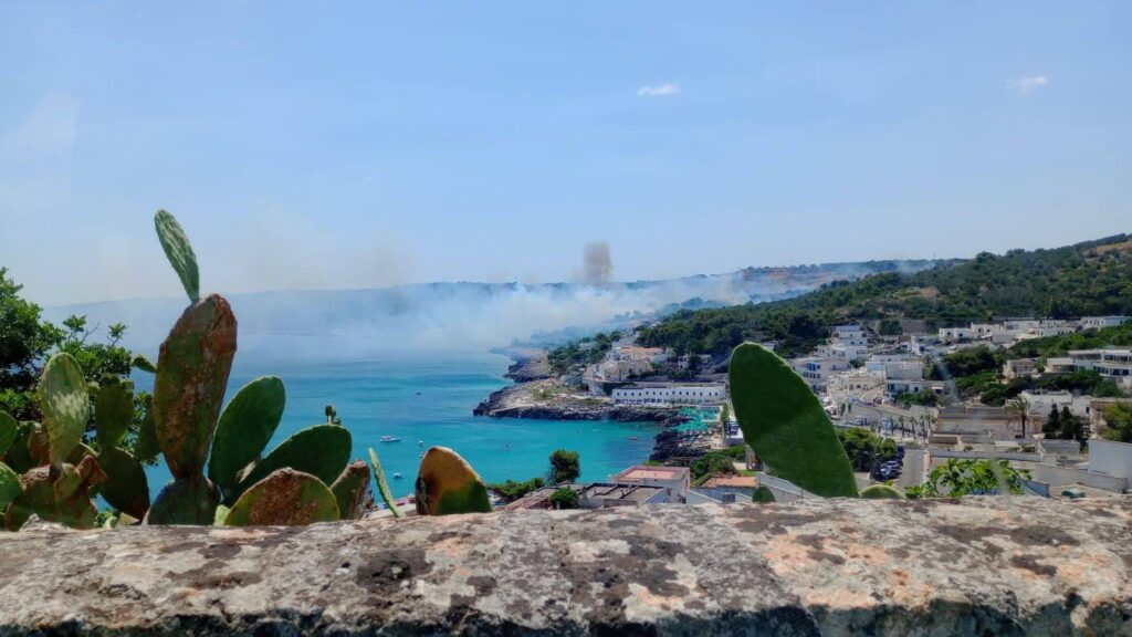 incendio castro puglia