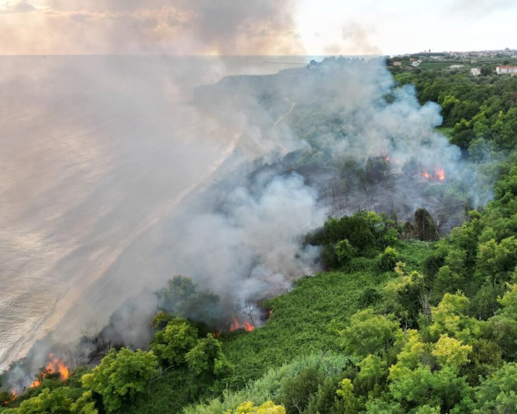 incendio ortona