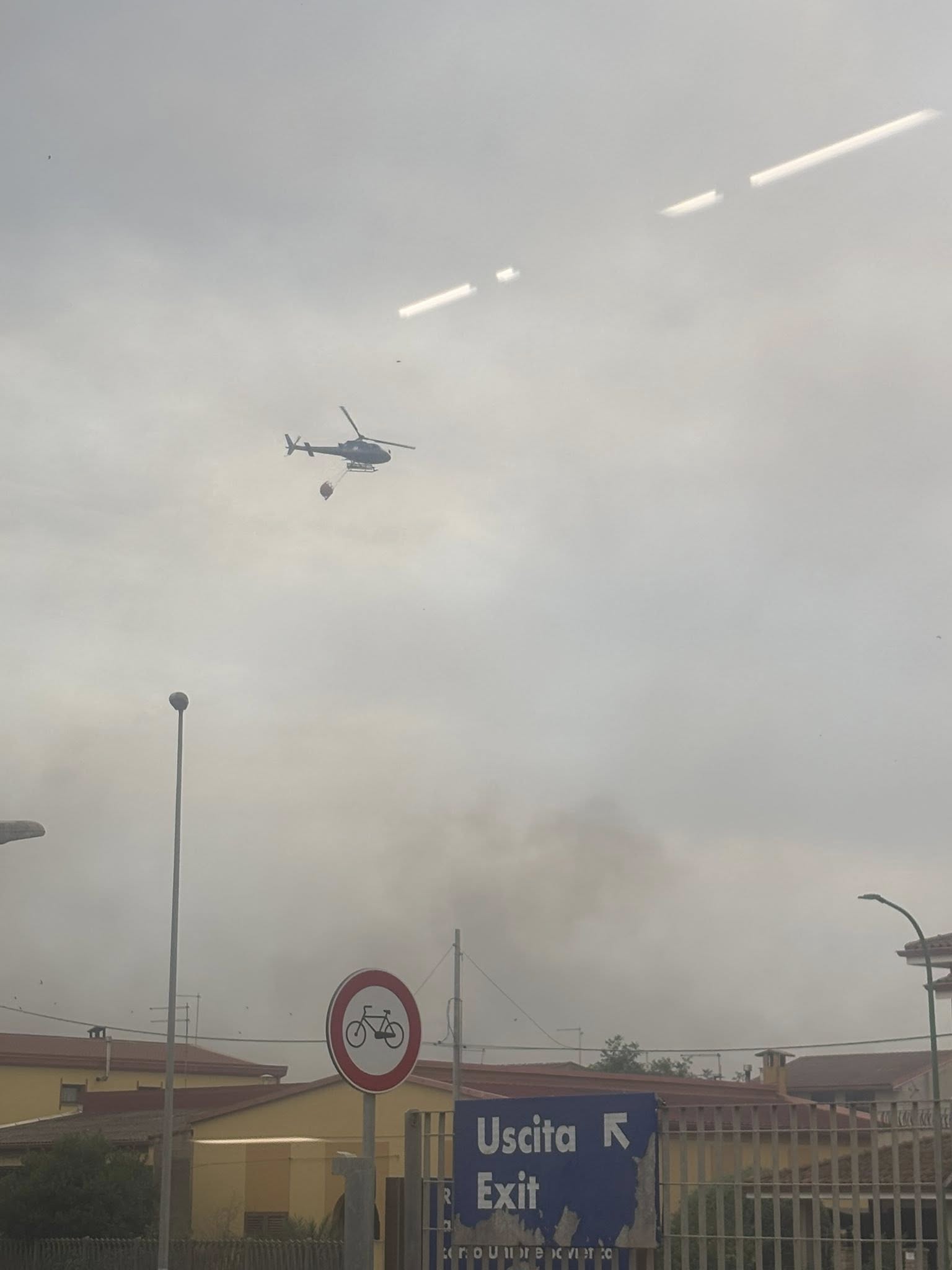 incendio serramanna sardegna