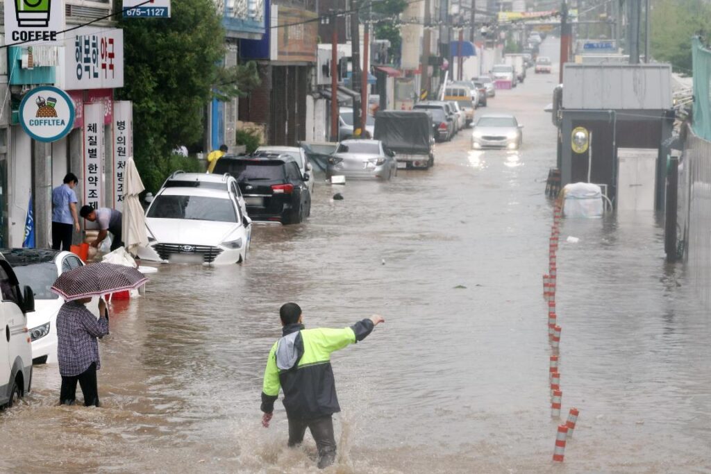 inondazioni corea sud