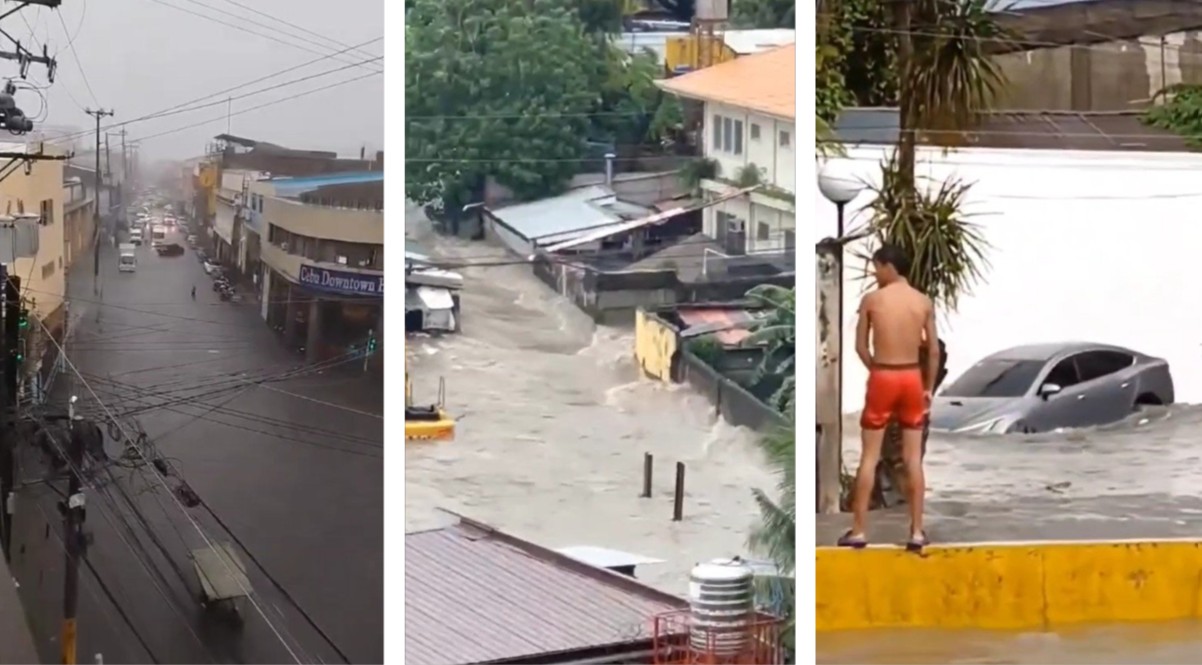 Maltempo Filippine, inondazioni in alcune zone di Cebu City per un forte acquazzone | VIDEO