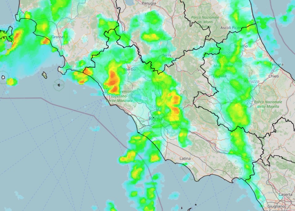 maltempo roma lazio