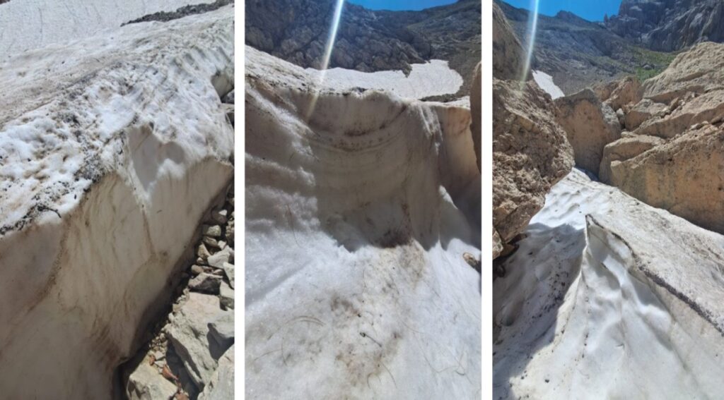 neve Rock Glacier del Vallone delle Cornacchie Gran Sasso 20 luglio 2025 8
