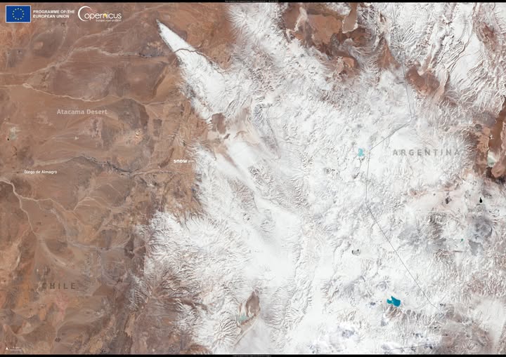neve deserto atacama