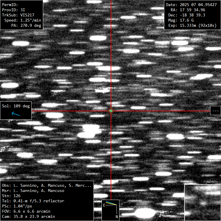 nuovo oggetto interstellare