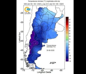 ondata di freddo sud america
