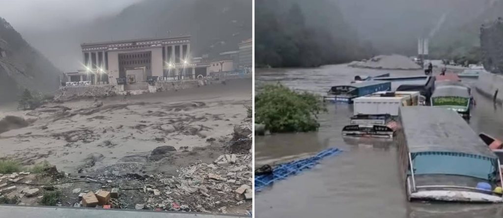 piogge monsoniche nepal cina ponte