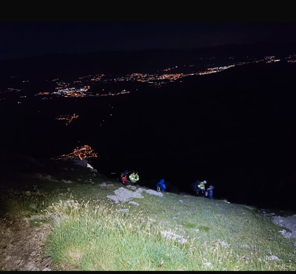 soccorso alpino notte