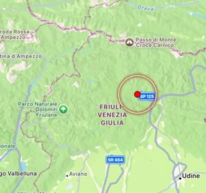 terremoto Verzegnis friuli