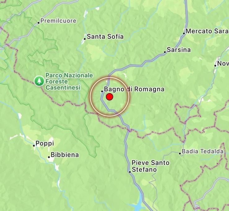 terremoto bagno di romagna
