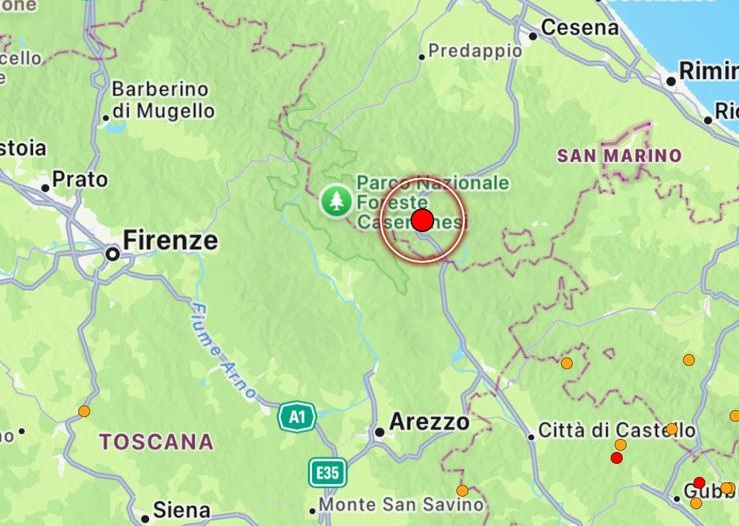 terremoto bagno di romagna