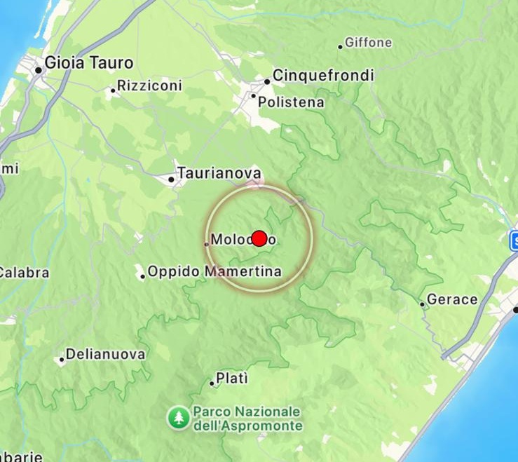 terremoto molochio calabria