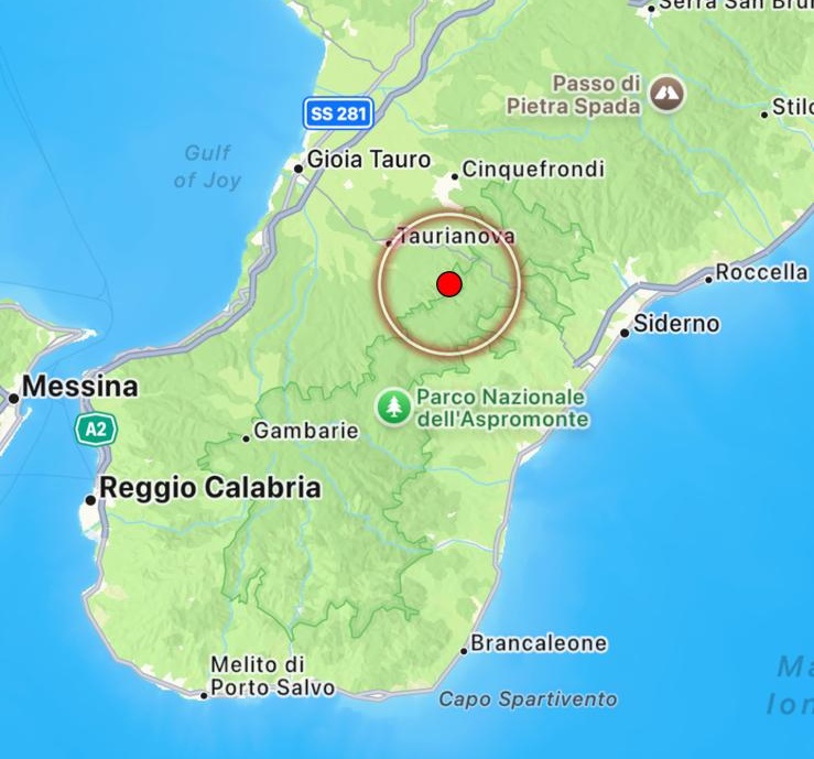 terremoto molochio calabria