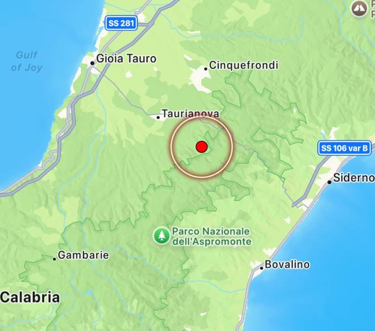 terremoto molochio calabria