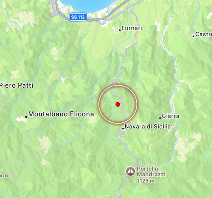 terremoto novara di sicilia