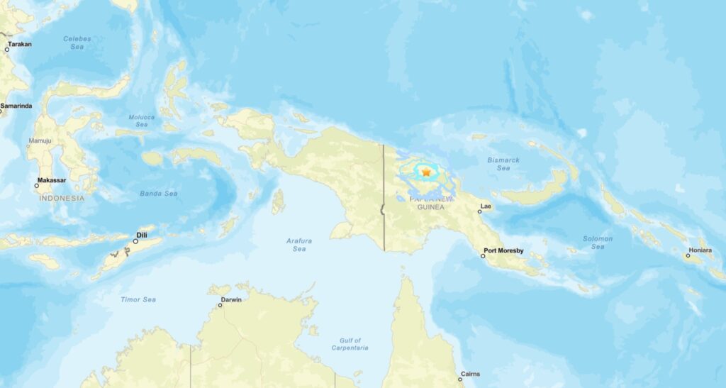 terremoto papua nuova guinea
