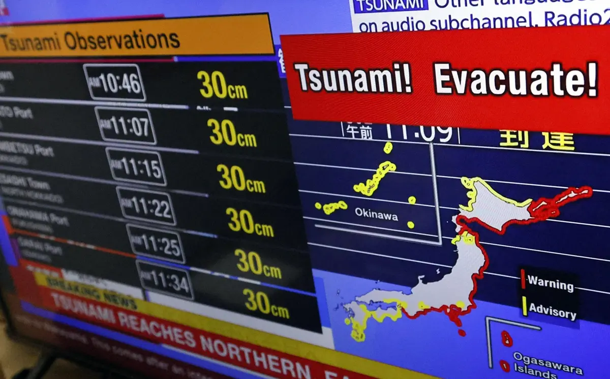 terremoto russia tsunami giappone evacuazioni