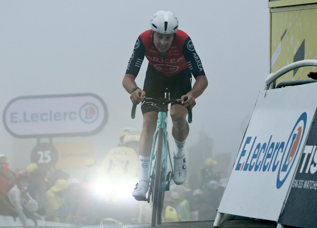 tour de france 24 luglio 2025 col de la loze maltempo