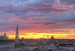 tramonto infuocato bruxelles cairoli