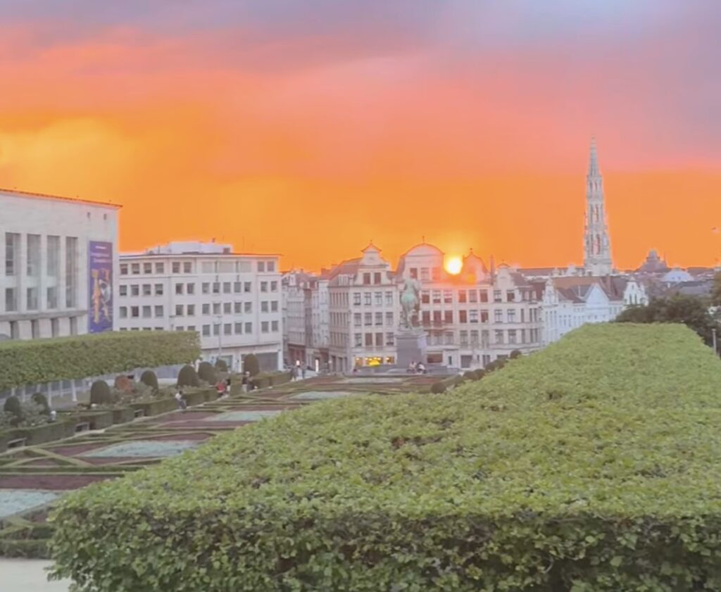 tramonto infuocato bruxelles cairoli