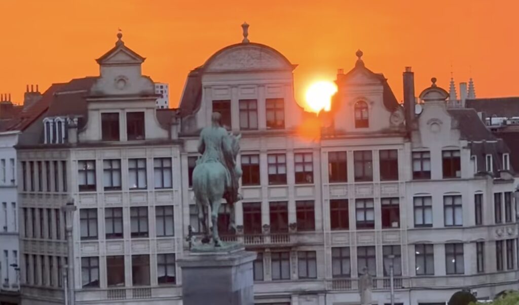 tramonto infuocato bruxelles cairoli