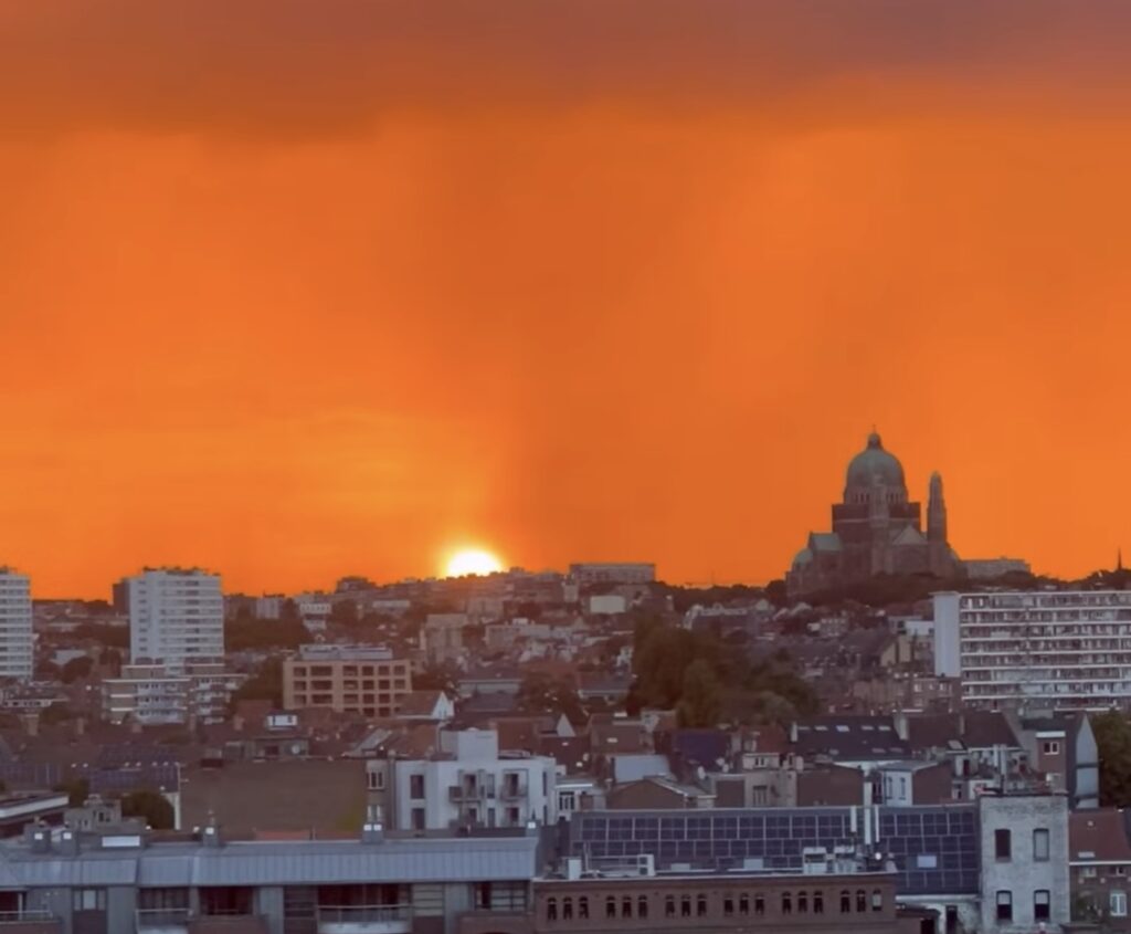 tramonto infuocato bruxelles cairoli