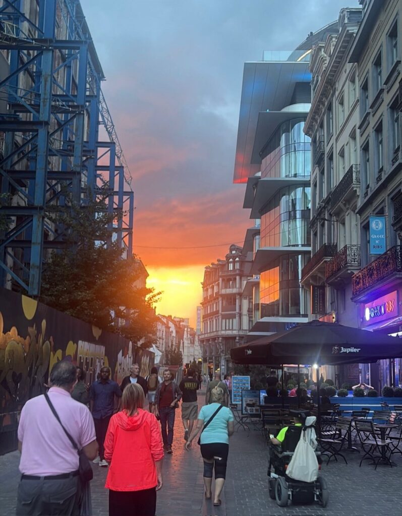tramonto infuocato bruxelles cairoli