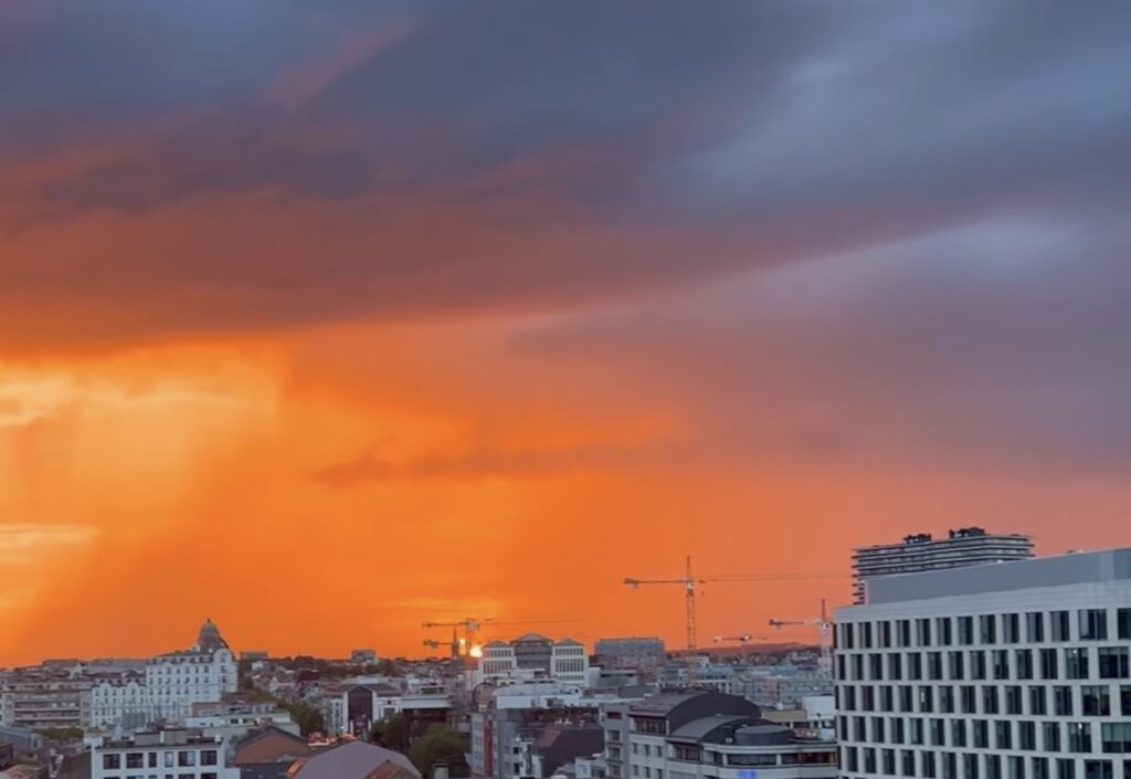 tramonto infuocato bruxelles cairoli